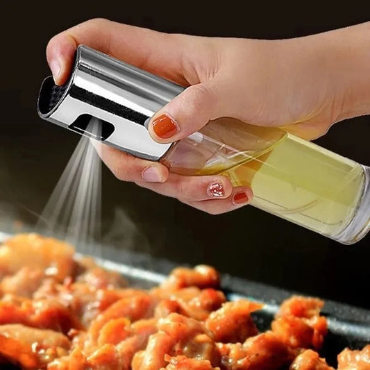 Kitchen Push Spray Olive Oil Sprayer Bottle Pump Oil Leak-Proof